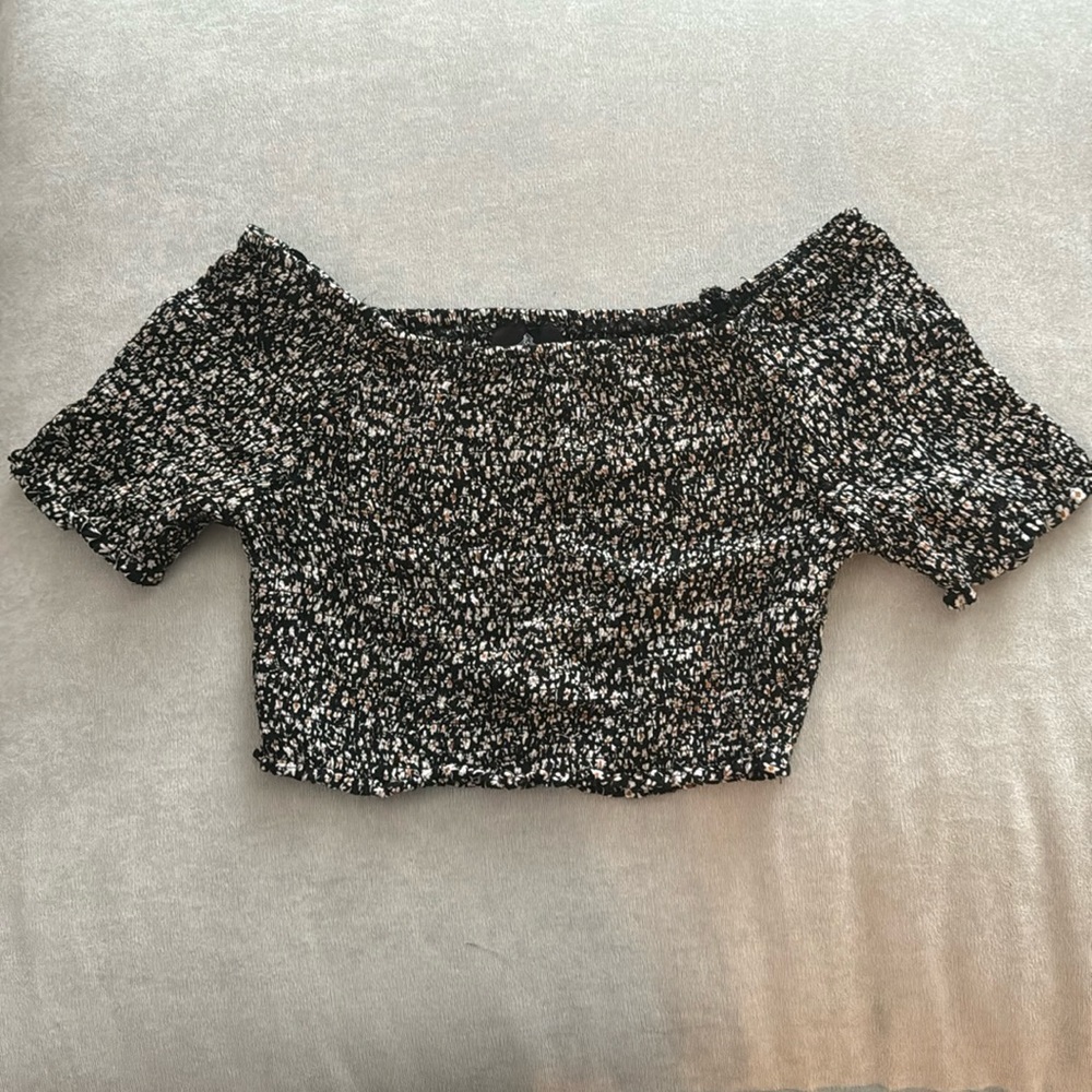 M Floral Crop Top